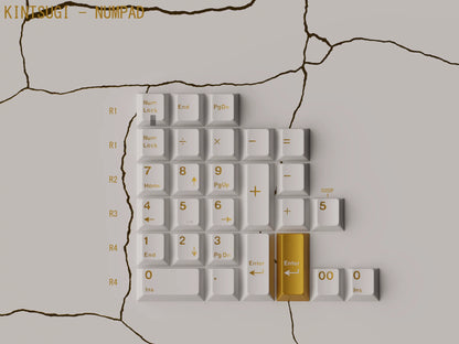 [GB] KKB Kintsugi Shiro ABS Keycap Set