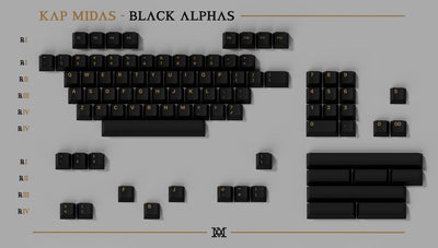 KAP Midas PBT Doubleshot Keycap Set