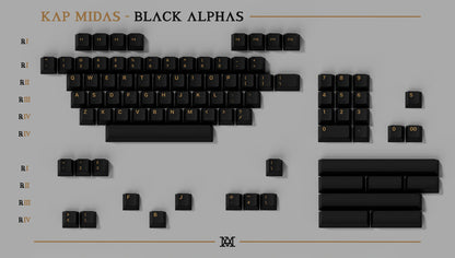 KAP Midas PBT Doubleshot Keycap Set