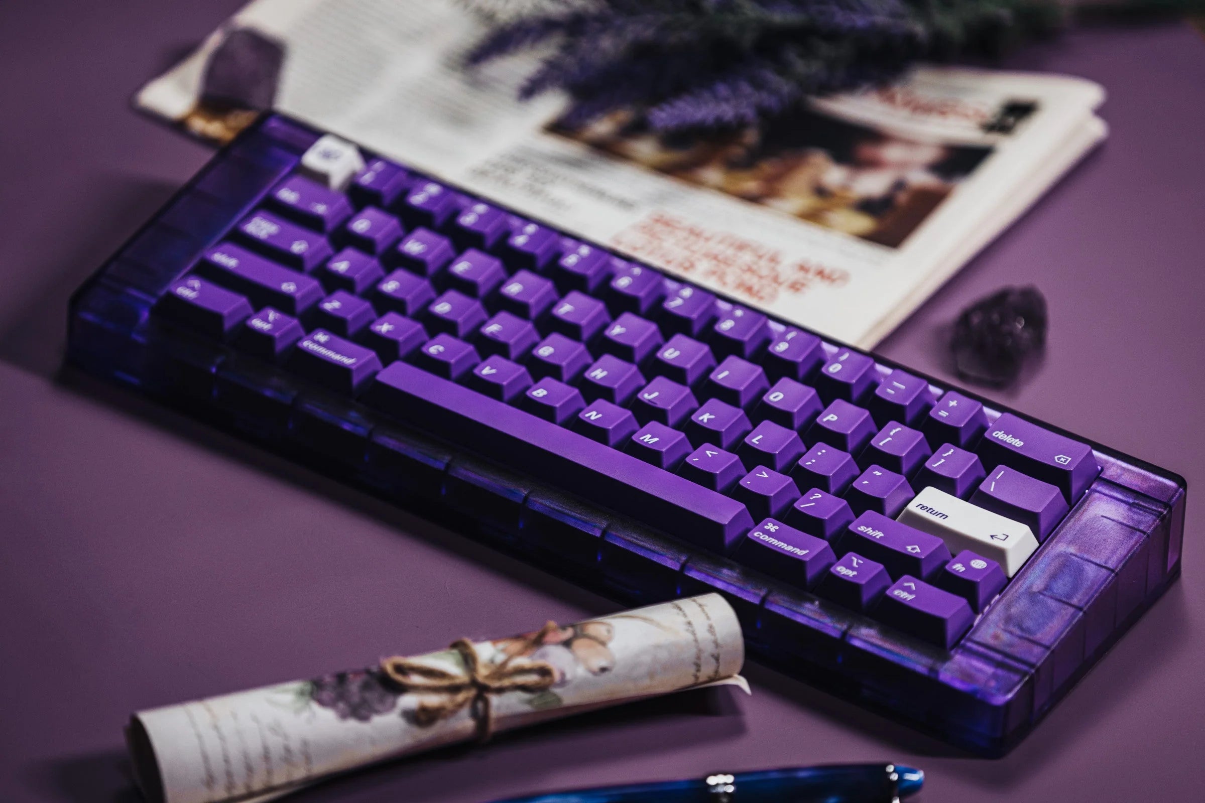 LeleLab Paris Purple MacOS ABS Keycap Set