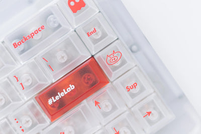 LeleLab Supsup SuperX White ABS Keycap Set
