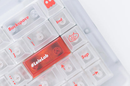 LeleLab Supsup SuperX White ABS Keycap Set