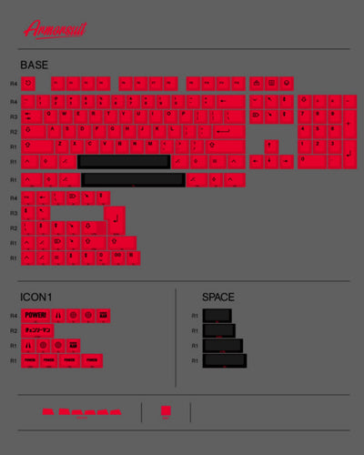 ArmorSuit POWER! PBT Keycap Set