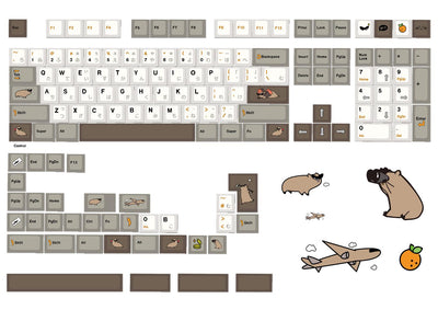 Shenpo Capybara PBT Keycap Set