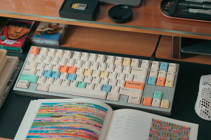 Tutkeys Bubble Tea & Pastel Emoji PBT Keycap Set