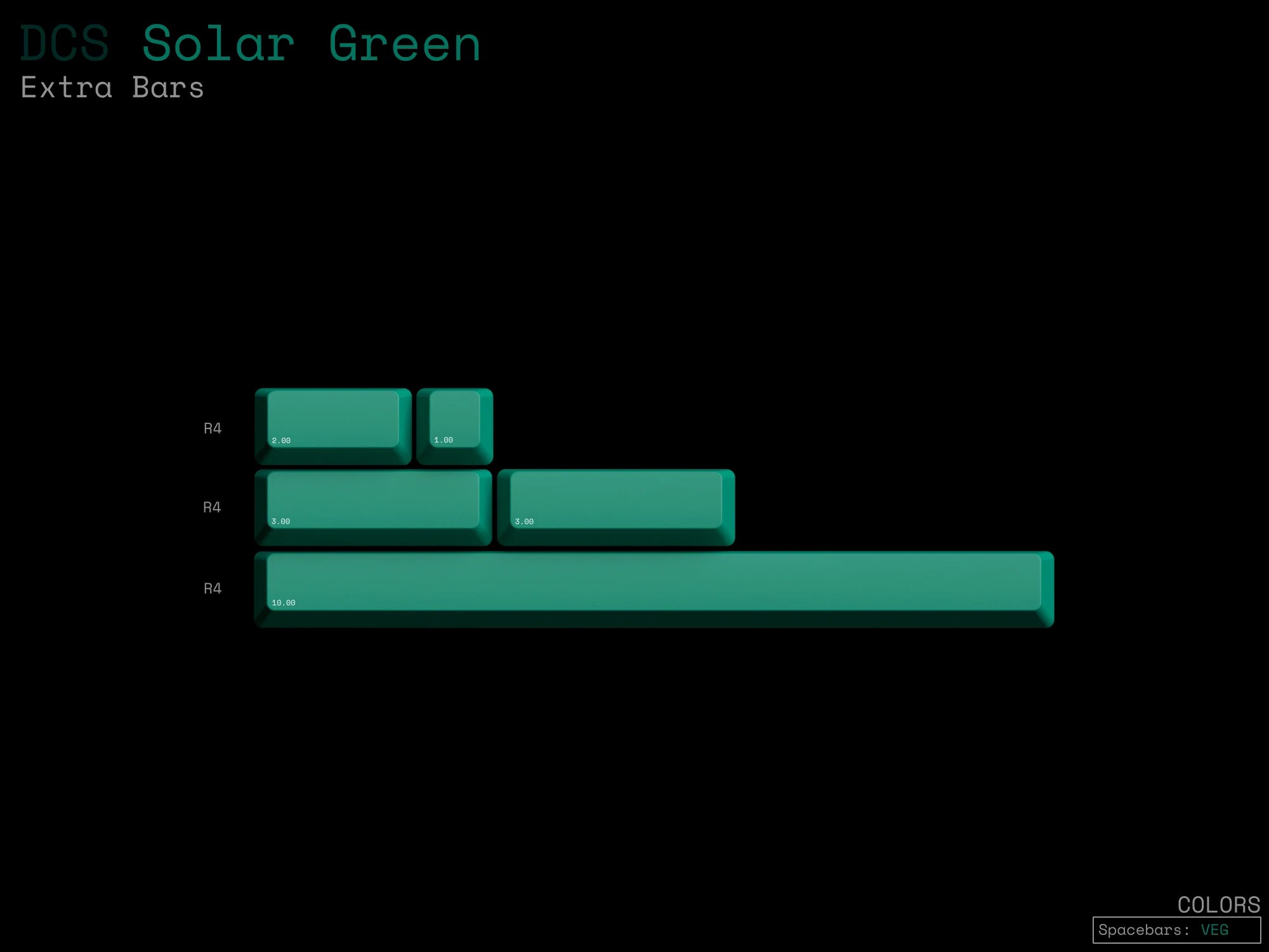 [GB] DCS Solar Green ABS Keycaps