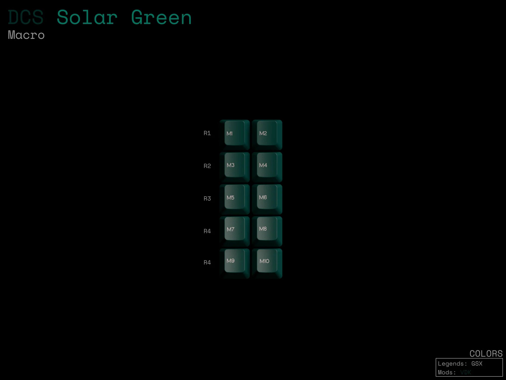 [GB] DCS Solar Green ABS Keycaps