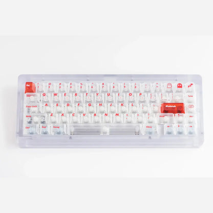 LeleLab Supsup SuperX White ABS Keycap Set
