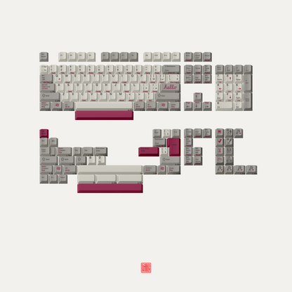 FBB Retro Red PBT Keycap Set