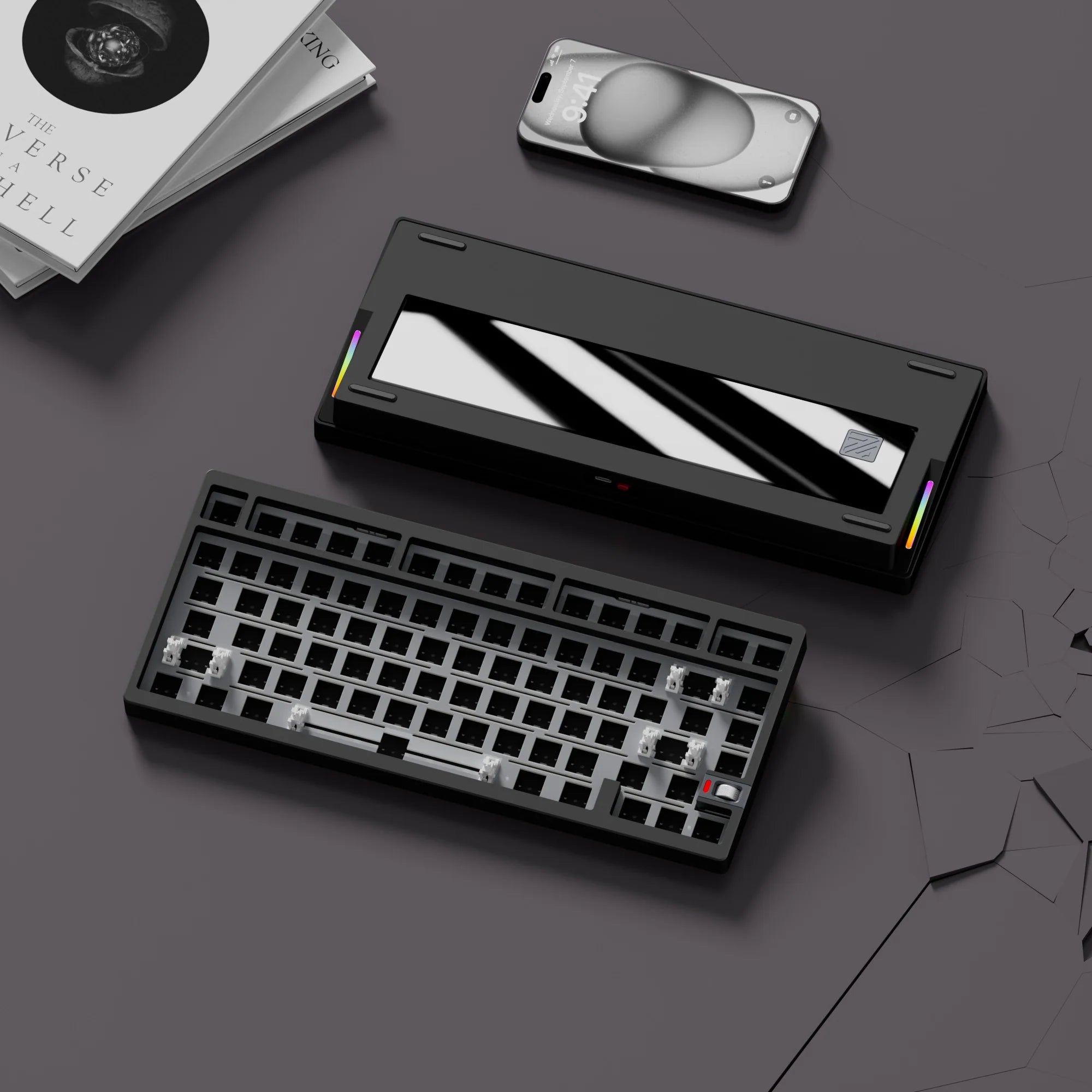Weikav NUT75 Wireless Barebone Mechanical Keyboard Kit Black