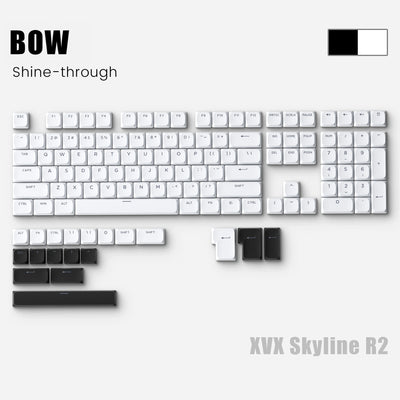 XVX Low Profile Shine-Through PBT Keycap Set