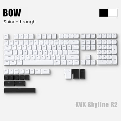 XVX Low Profile Shine-Through PBT Keycap Set