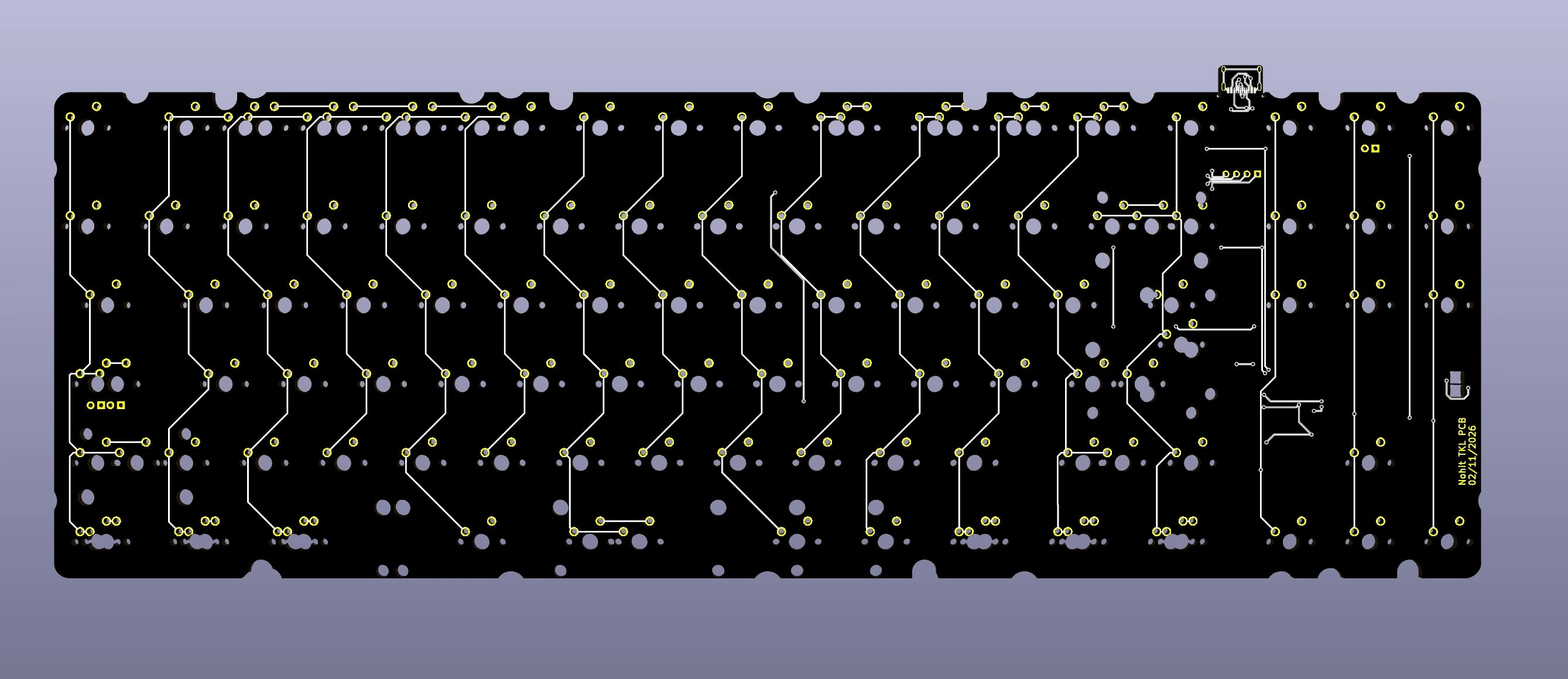 Mohit H87/H88 TKL PCB