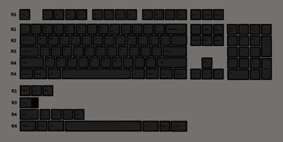 Swagkeys SW Black On Black PBT Keycap Set