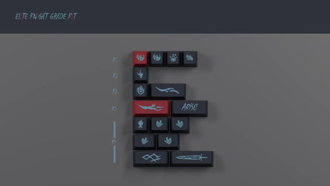 GMK Shadow ABS Doubleshot Keycap Set