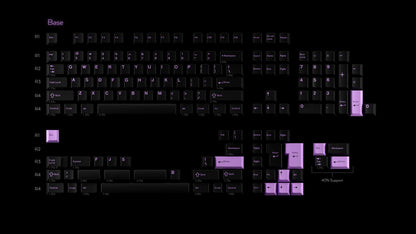 GMK CYL Lilac On Black ABS Keycap Set