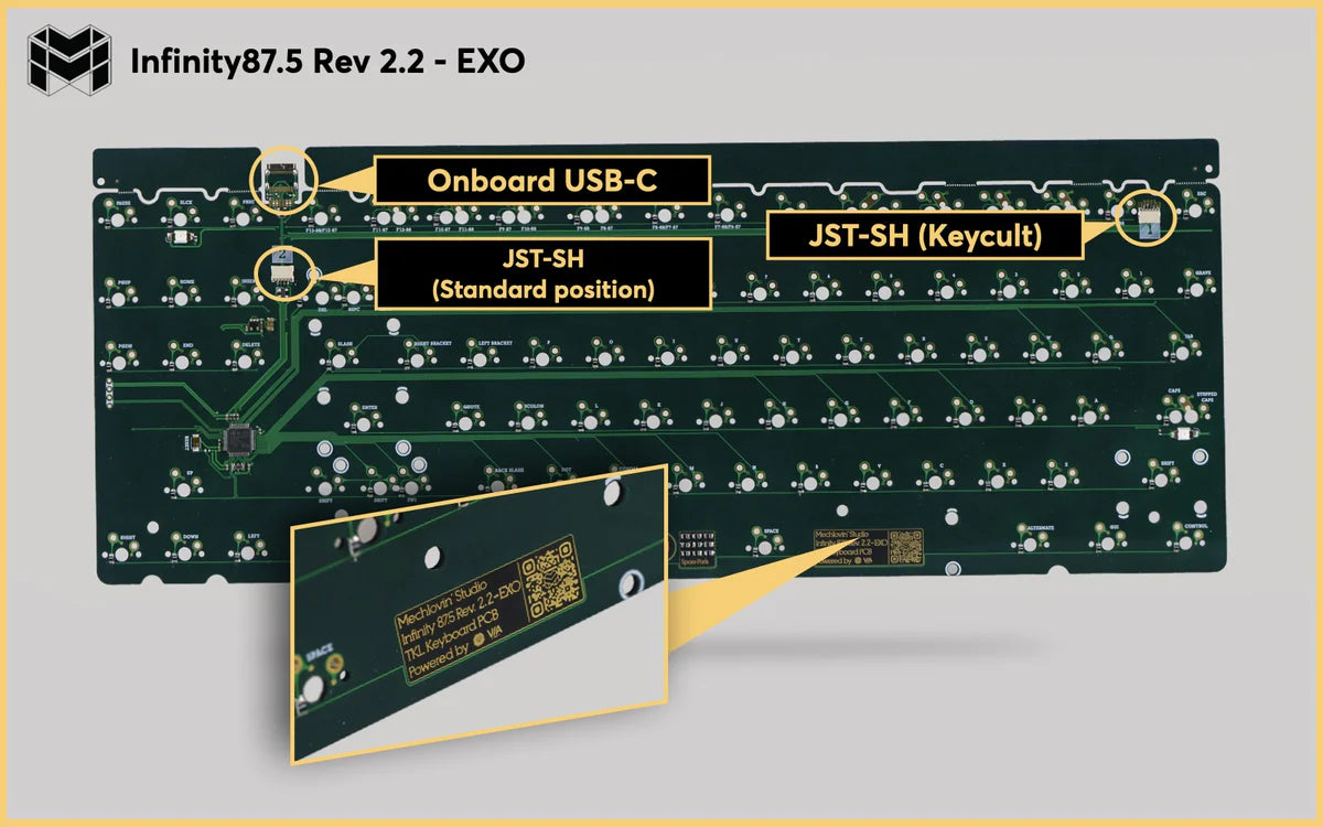 Mechlovin' Infinity 87.5 (87 & 88 TKL Layout) PCB - CEM3