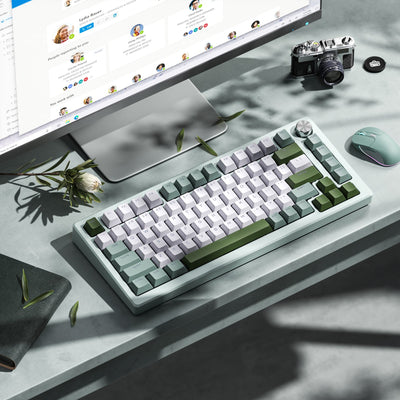 Lime Yogurt PBT Shinethrough Keycap Set