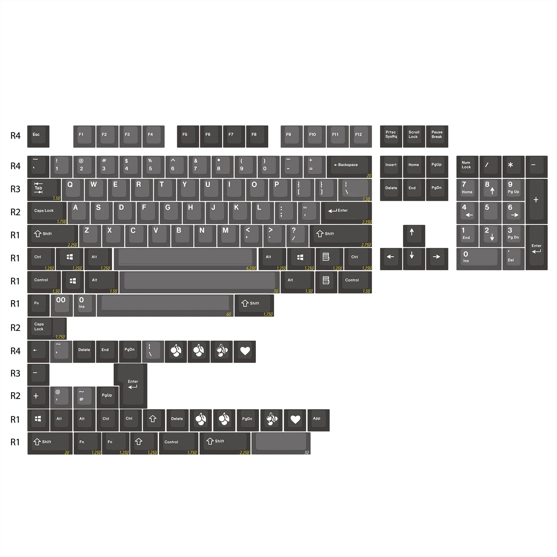 Full image of ENJOYPBT (ePBT) Dolch ABS Doubleshot Keycap Set