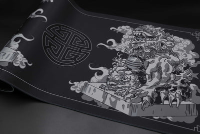 Obsidian - Stone Lion Deskmat