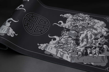 Obsidian - Stone Lion Deskmat