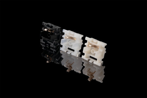Gazzew Switch Bases in Black, White and Milky