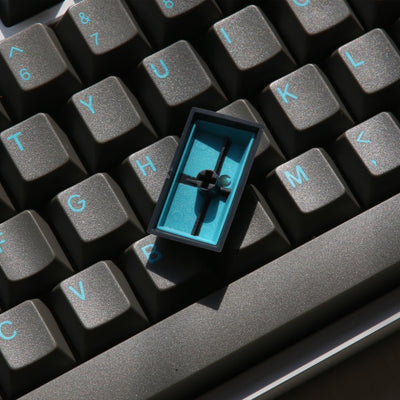 Closeup of ENJOYPBT (ePBT) Sky Dolch ABS Doubleshot Keycap Set